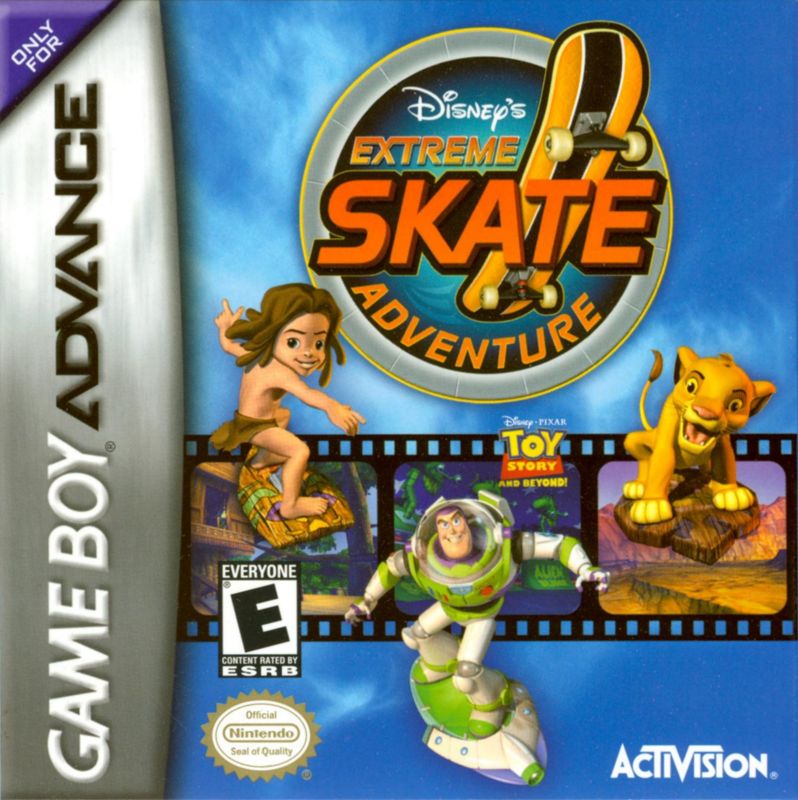 Disney's Extreme Skate Adventure box art for GameBoy Advance